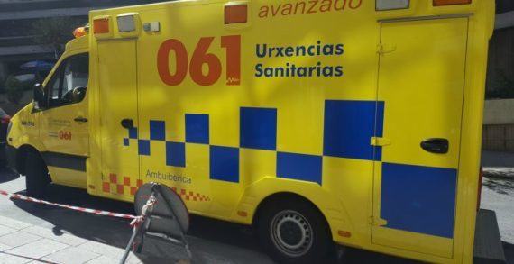 Un operario resulta ferido tras sufrir unha caída de altura en Marín