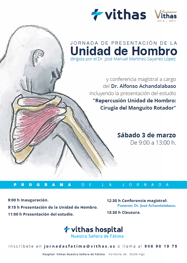 El Hospital Vithas Nuestra Señora de Fátima dedica una jornada a la patología de hombro