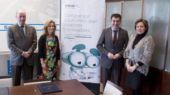 A Consellería de Educación e Telefónica Educación Digital implantarán o programa ‘Creando Código’ nos centros de ensino de Galicia
