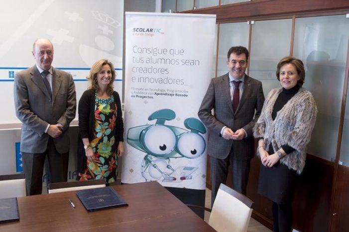 A Consellería de Educación e Telefónica Educación Digital implantarán o programa ‘Creando Código’ nos centros de ensino de Galicia
