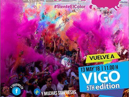 La carrera de colores Holi Life vuelve a Vigo el 13 de mayo con su quinta edición