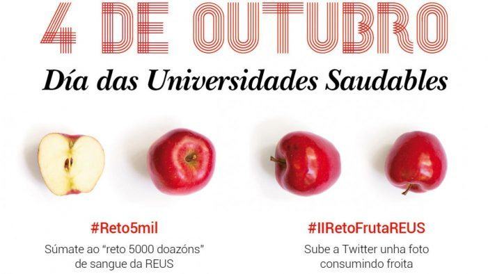 Os tres campus celebrarán o Día das Universidades Saudables con doazóns de sangue e reparto de froita