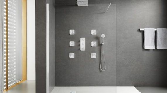 Un cuarto de baño de diseño actual con los más lindos accesorios de moda