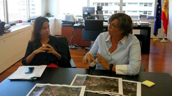A presidenta de ADIF garante á alcaldesa do Porriño que o proxecto de eliminación do paso a nivel segue adiante e será asumido directamente dor ADIF