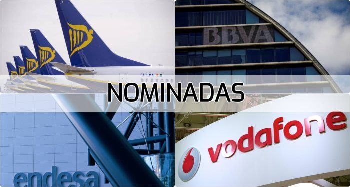 BBVA, Endesa, Ryanair e  Vodafone, nomeadas na 10ª edición dos premios á Peor Empresa do Ano