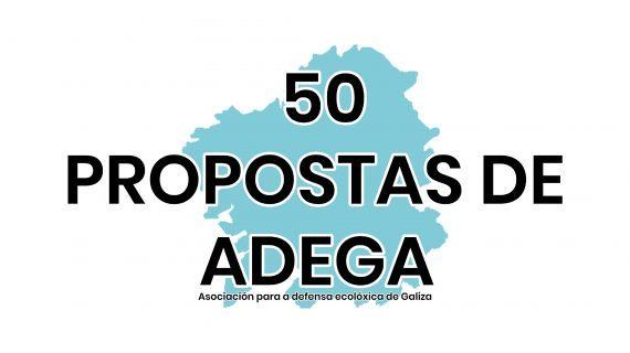 50 propostas de ADEGA para uns concellos máis sustentábeis