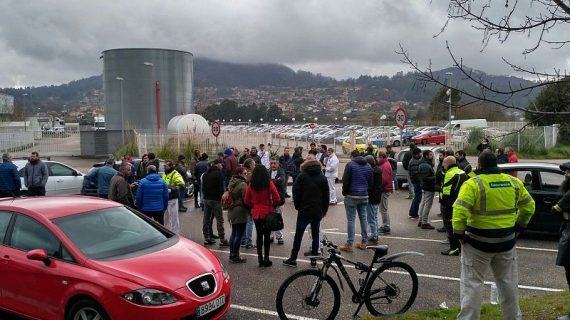 CIG-Industria continúa, cunha protesta en Faurencia-Asientos, a campaña en denuncia da precarización laboral e a perda de emprego