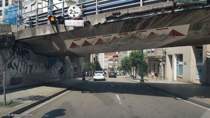 A desmontaxe do paso elevado de Lepanto e as obras do túnel á estación obrigan a cortar o tráfico desde mañá
