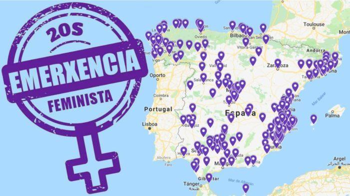 Máis de 200 cidades tinguirase de violeta e decretarase emerxencia feminista