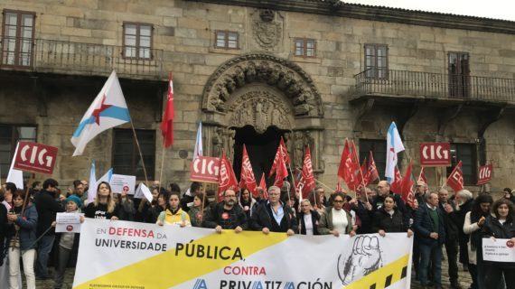 CIG e UGT denuncian a “deslealdade” de CCOO por rachar a unidade de acción na defensa da Universidade Pública Galega