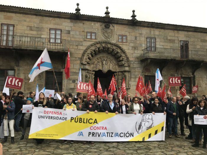 CIG e UGT denuncian a “deslealdade” de CCOO por rachar a unidade de acción na defensa da Universidade Pública Galega