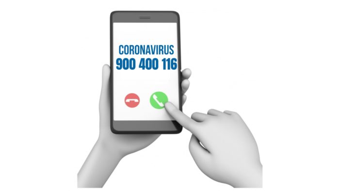 O teléfono gratuíto 900 400 116 refórzase desde hoxe coa incorporación de ata 100 teleoperadores para axilizar a atención ás consultas sobre o coronavirus