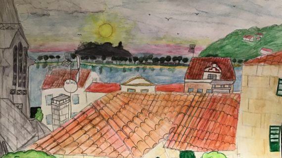 Positivismo, alegría e cor marcan os debuxos das nenas e nenos da provincia no concurso “O que ves desde a túa xanela”