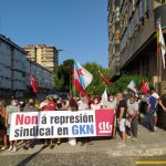A CIG concéntrase nos xulgados de Vigo para denunciar a represión que sofre a delegada sindical en GKN Automotive