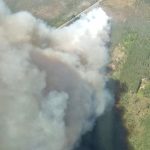 Extinguido o incendio forestal do concello coruñés de Vimianzo, parroquia de Berdoias