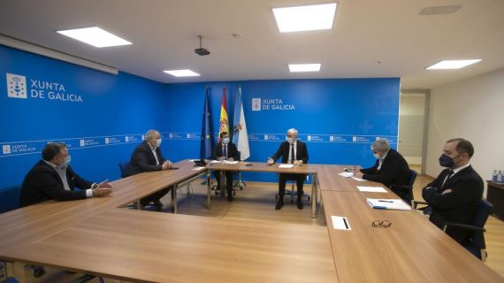 A Xunta aborda coa asociación eólica de Galicia e o clúster da madeira as oportunidades que achega a Lei de reactivación para estes sectores estratéxicos