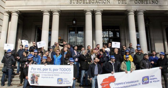 Policías y Guardias Civiles se concentrarán mañana ante la Subdelegación de Gobierno de Pontevedra en protesta por las últimas decisiones del Gobierno de PSOE y Unidas Podemos