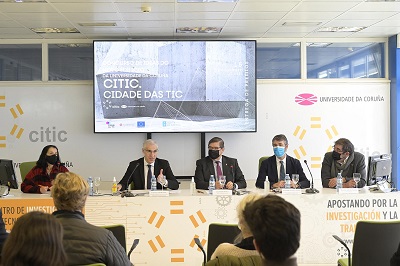 Conde destaca que la ciudad de las TIC, con el nuevo edificio del Citic, ejemplifica la apuesta de Galicia por la transferencia de conocimiento al tejido productivo