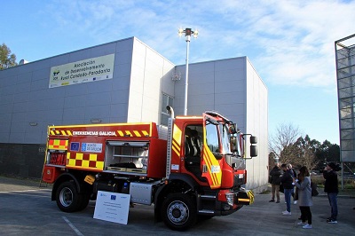 La Xunta apoya la dotación de equipación del GES de A Cañiza con la entrega de un camión de emergencias para intervenciones en incendios