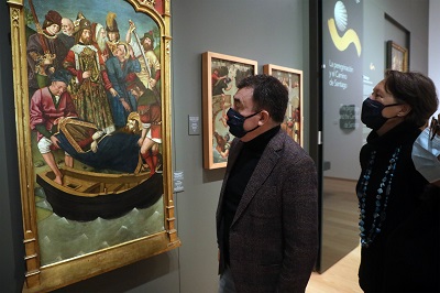 El Museo de las Peregrinaciones y de Santiago expone una obra del pintor gótico Martín Bernat cedida por el Museo Nacional del Prado