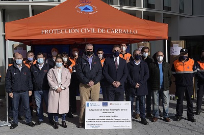 La Xunta entrega 7 tiendas de campaña de emergencias a Agrupaciones de Voluntarios de Protección Civil de la provincia de A Coruña