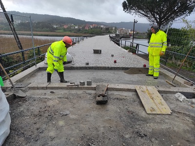 La Xunta retoma las obras de rehabilitación y puesta en valor de Ponte Nafonso, en la carretera AC-196, entre los municipios de Noia y de Outes