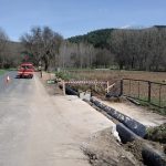 La Xunta ejecuta trabajos de refuerzo de la seguridad viaria en la carretera O-112 a su paso por Laza, en el trecho coincidente con la vía de la plata
