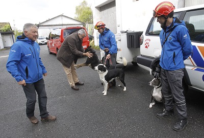 La Xunta colabora con la Asociación Perros de Salvamento de Galicia en los operativos de búsqueda y rescate de personas desaparecidas