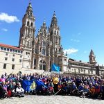Cerca de un centenar de peregrinos asturianos completan su peregrinación a Santiago de Compostela