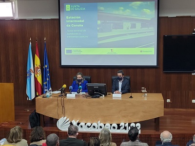 Ethel Vázquez avanza que las obras de la estación de autobuses de la intermodal de A Coruña comenzarán en octubre, con una inversión de 40 M€ que llevará aparejados 700 empleos