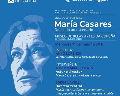 El ciclo de conferencias sobre María Casares organizado por la Xunta continúa en mayo con los directores teatrales Jorge Lavelli y Josep María Flotats