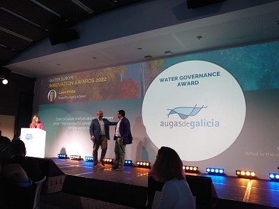 El proyecto Innovaugas 4.0 de la Xunta, premio a la mejor iniciativa pública en el sector del agua en los galardones Water Europe Innovation 2022