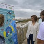 Ángeles Vázquez hace un llamamiento para mantener las playas libres de 'basuraleza' en la noche de San Xoán