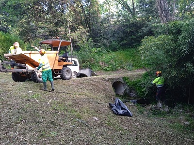 La Xunta ejecuta trabajos de limpieza en los trechos interurbanos de los ríos Vieites y Pazos, a su paso por los ayuntamientos de A Estrada y de Vedra