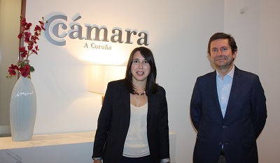 Lorenzana pone en valor la apuesta de la Xunta por el emprendimiento y la formación para el empleo en un encuentro con la cámara de comercio de A Coruña
