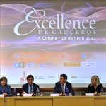 Nava Castro participa en la rueda de prensa de la presentación de los premios Excellence que tendrán lugar esta tarde en A Coruña