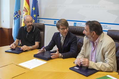 La Xunta firma un convenio con Fademga y Down Galicia para facilitar la inclusión de personas con discapacidad en la Administración