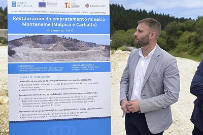 La Xunta ejecutará el proyecto de restauración de la explotación minera de Monte Neme con una inversión de un millón de euros