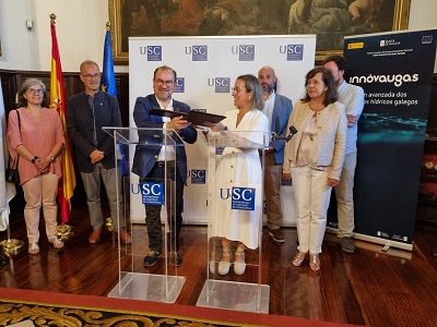 La Xunta y la Universidad de Santiago trabajarán conjuntamente para convertir en recursos productos recuperados en las depuradoras, avanzando en la economía circular de la gestión del agua