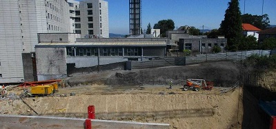 La Xunta concluye los trabajos de estabilización de Noiros de hasta 18 metros de altura en el Hospital Público Gran Montecelo, en Pontevedra