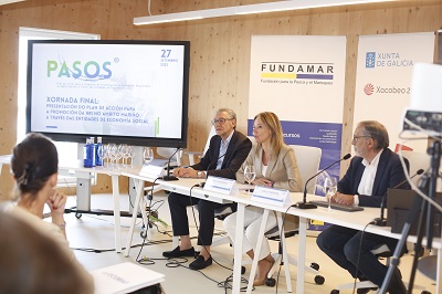 Fernández-Tapias destaca la colaboración entre Fundamar, Universidad de Vigo y Xunta para promover la innovación responsable en el sector pesquero
