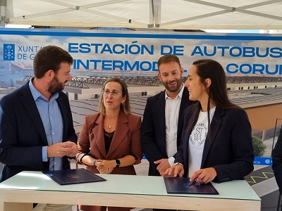 Ethel Vázquez celebra el inicio efectivo de las obras de la nueva estación de autobuses intermodal de A Coruña, un gran centro de transporte público con casi 40 M€ de inversión