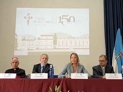 Fernández-Tapias destaca el carácter “inclusivo, transversal y abierto a Vigo” del colegio Apóstol Santiago en su 150 aniversario