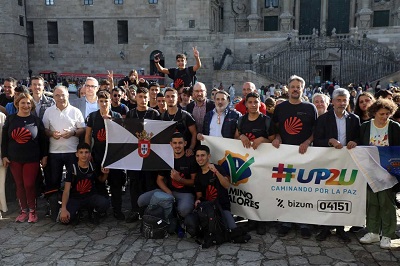La Xunta recibe a los participantes del ‘Camino de los Valores’ organizado por #UP2U Project