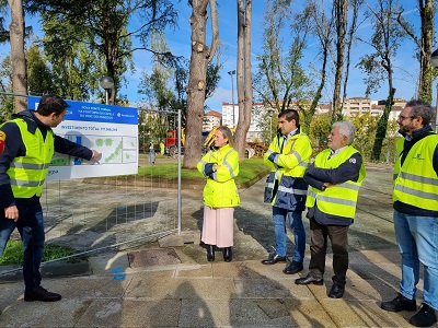 Ethel Vázquez destaca el inicio de las obras de la fuente de agua caliente en el entorno de A Capela dos Remedios, que acrecentará el potencial de Ourense como referente en termalismo