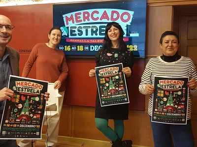 La Xunta impulsa la comercialización de la artesanía de Galicia de cara a la Navidad el Mercado da Estrela de Santiago de Compostela