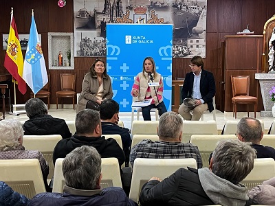 Fernández-Tapias mantiene un encuentro con los vecinos de Teis para informar sobre las mejoras “inmediatas” en la ETEA y los nuevos proyectos de la Xunta en el barrio vigués
