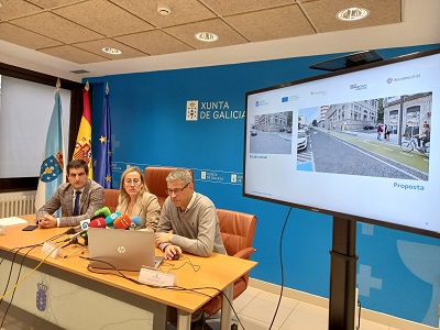 La Xunta iniciará antes del verano por la avenida de As Caldas la ejecución del eje de movilidad sostenible que conectará Ourense con 5,1 km de itinerarios y una inversión de 8,4 M€