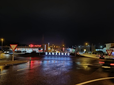 La Xunta finaliza las obras de la glorieta de enlace de la autovía de O Salnés con A Estrada PO-504 en Sanxenxo