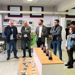 Alumnado del centro de educación especial López Navalón presenta las piezas creadas para la entrega de los premios Rebulir de la cultura gallega